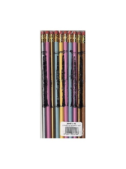 Pencil (Pack Of 10): Clarinet (Assorted Colours)