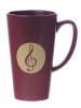 Tasse  caf : Cl de Sol (marron) [Latte mug : Treble Clef (maroon)]
