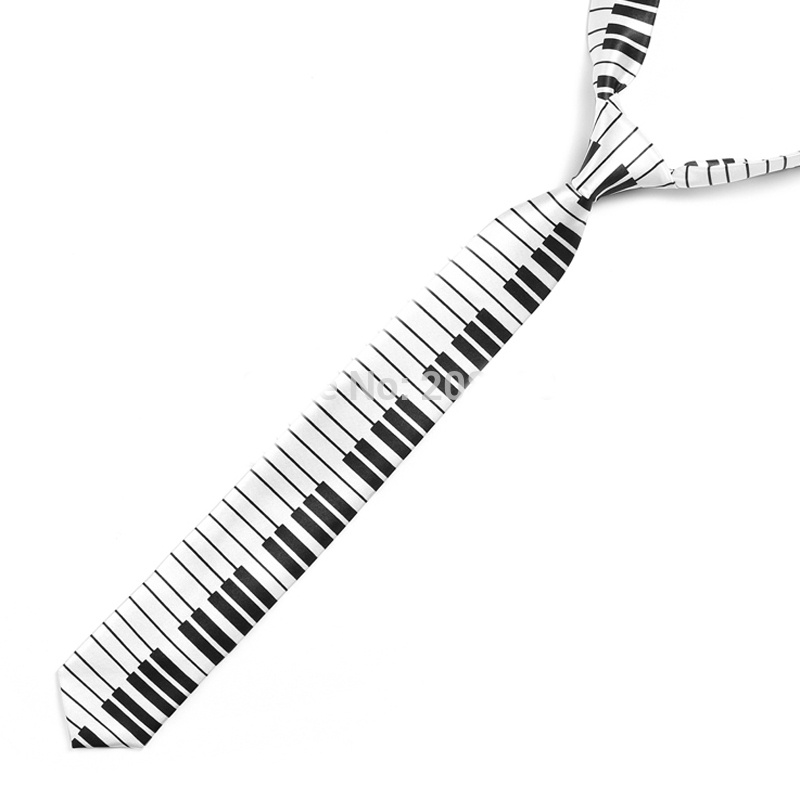 Cravate - Touches de Piano Blanc
[Tie - Keyboard White]