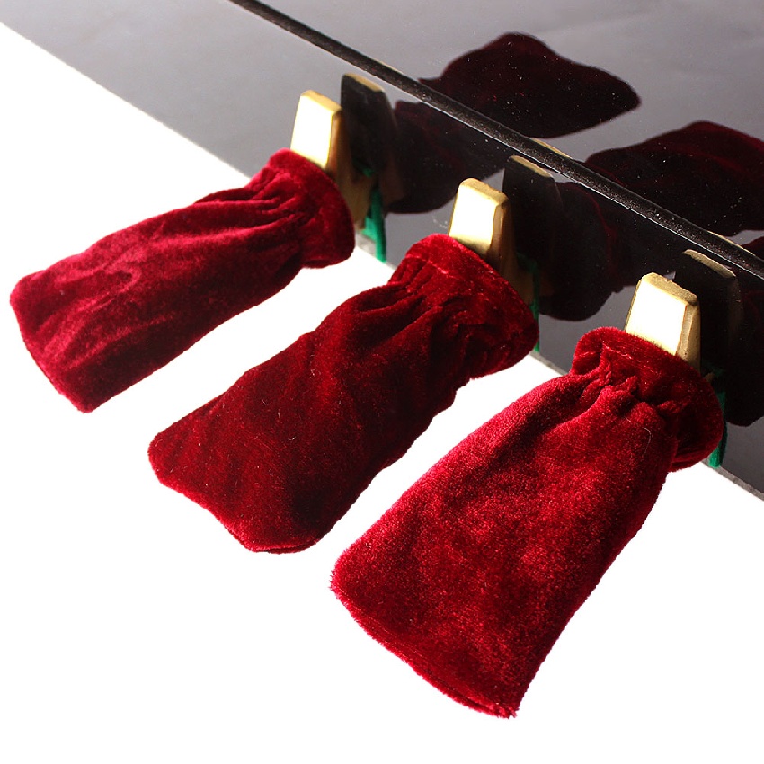 Couvre Pdales Piano (3 pices) Coloris Bordeaux
[Piano pedals covers (3 pieces) Burgundy / Bordo]