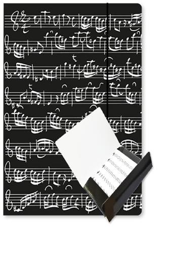 Choir File Sheet Music Black 
