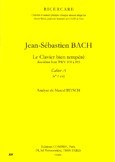 Bach, Jean-S�bastien : Clavier bien temp�r� 2e livre - Cahier A n�1 � 6