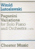 Paganini Variations for solo Piano and Orchestra (Lutoslawski, Witold)