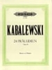 Kabalevsky, Dmitry Borisovich : 24 Preludes Op.38
