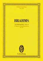 Brahms, Johannes : Symphony Nr. 4 E Minor, Op. 98