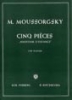 Mussorgsky, Modest : Cinque Pices `Souvernir d'enface`