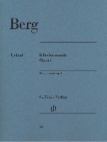Berg, Alban : Klaviersonate Opus 1