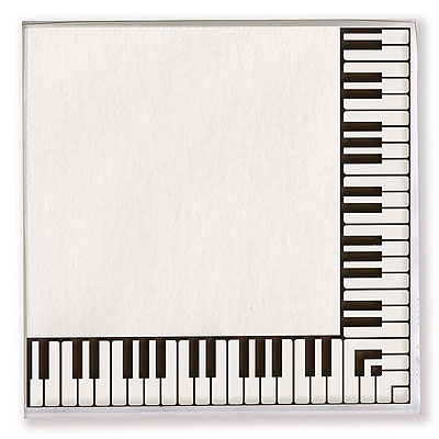 20 Serviettes en Papier - Touche de Piano
