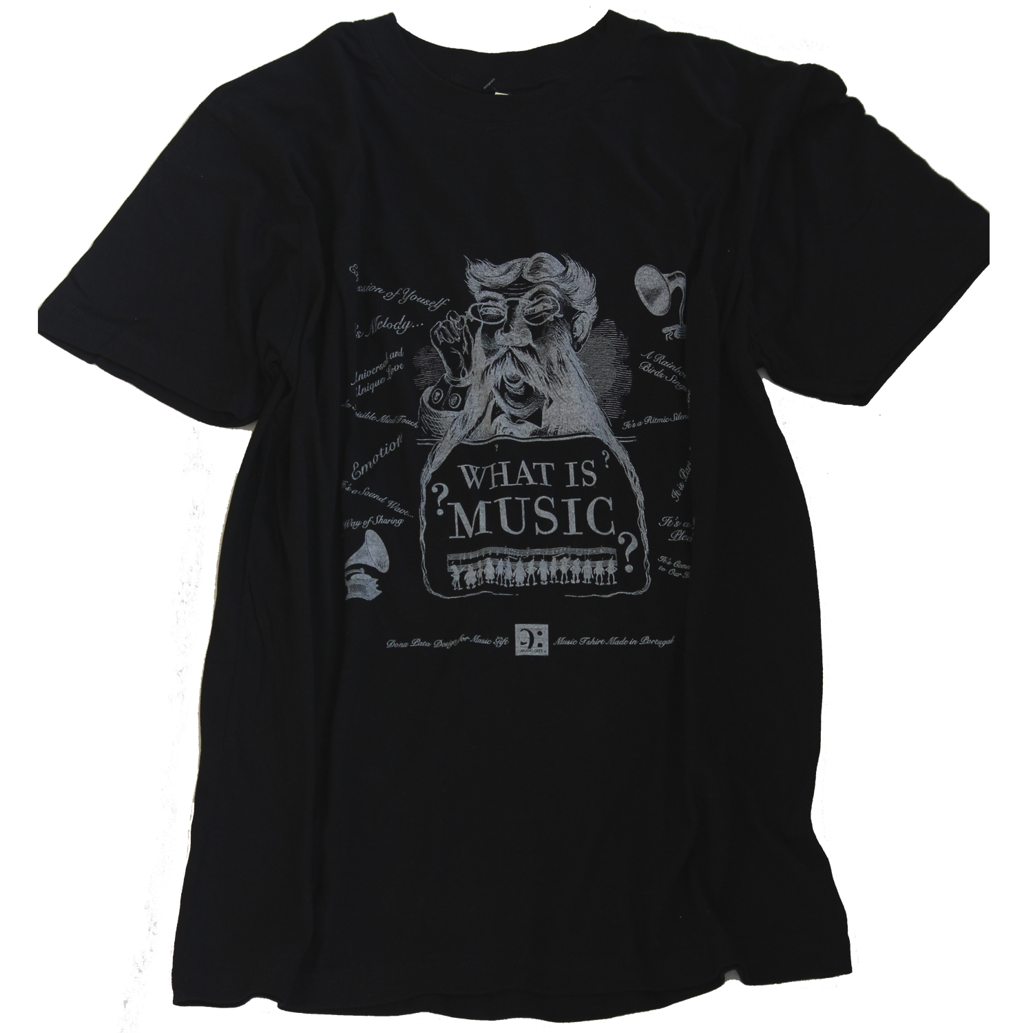T-shirt What is Music (black) - S - M - L *