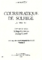 Boutin, P : Cours Pratique Solfge - Volume 2 - Cours Prparatoires 1 and 2