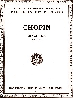 Chopin, Frédéric : Mazurka en si bémol majeur Opus 7 n° 1