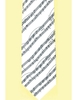 Cravate : Partition de musique (Blanche) [Silk Tie : Sheet Music]