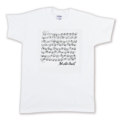 T-Shirt - Bach `Concerto` - Taille M (Blanc)