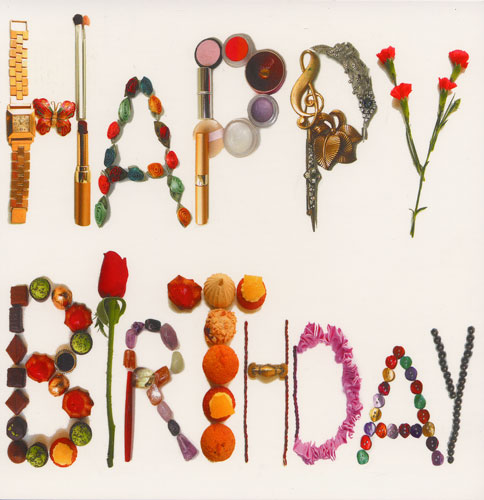 Carte Postale d\'Art `Happy Birthday`