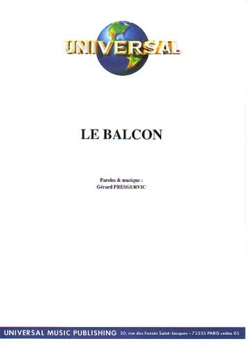 Presgurvic, Gérard : Le Balcon