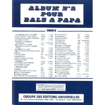 Album Pour Bals À Papa N°2